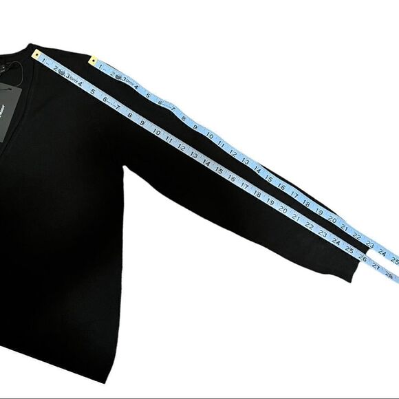 Vero Moda Vmnellie Glory Long Sleeve V-Neck Cardigan in Black - Picture 6 of 8